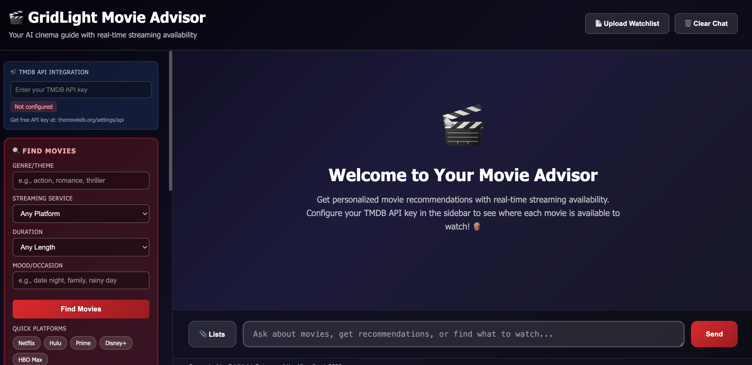 Gridlight Movie Advisor
